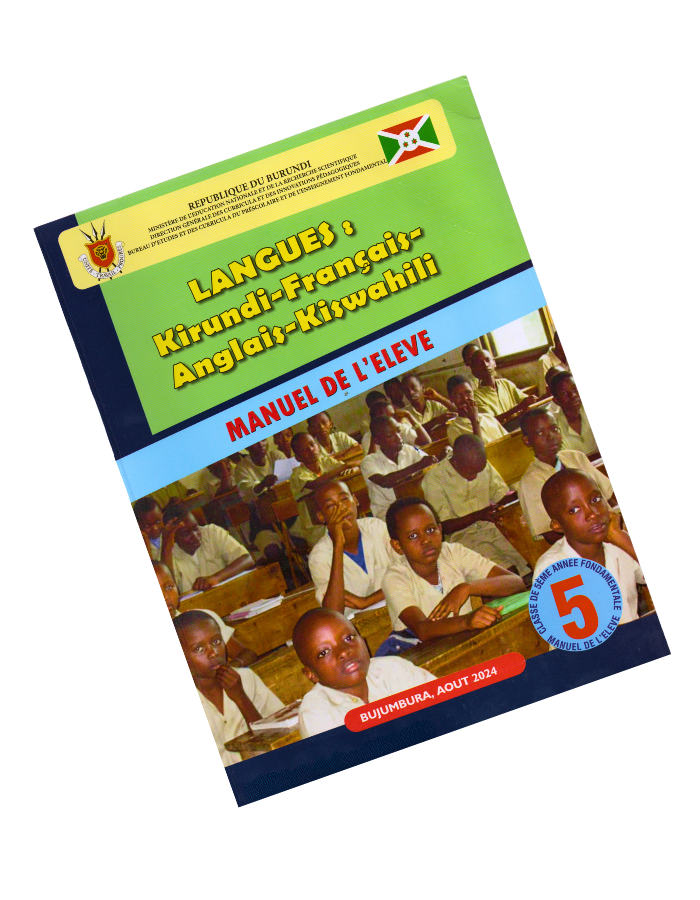 Langues : Kirundi – Français – Anglais – Kiswahili – Manuel de l’élève (5ᵉ Année)