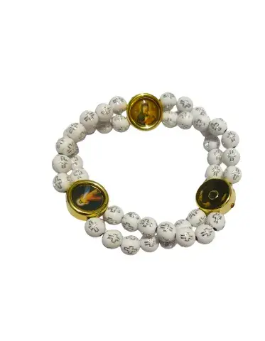 Bracelet religieux élastique à perles – modèles multicolores