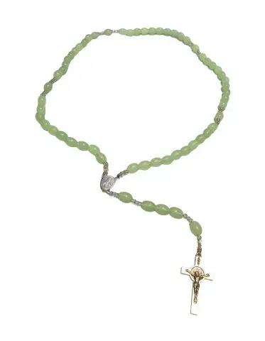 Chapelet Lumineux – Grains Fluorescents & Croix Métallique