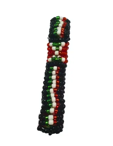 Bracelet en Perles aux Couleurs du Burundi – Tressage Artisanal