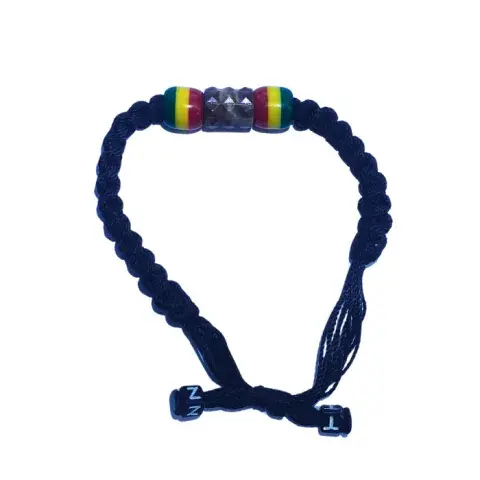 Bracelet cordon tressé premium – Motif Burundi central
