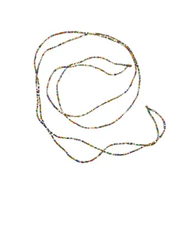 Chaîne de Taille Artisanale Fine en Perles – Multicolore Classique