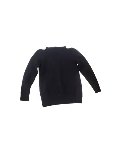 Pull Adulte Noir Fait Main – Élégance Minimaliste__