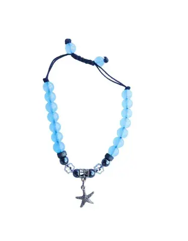 Bracelet Étoile de Mer Turquoise – Version Ajustable