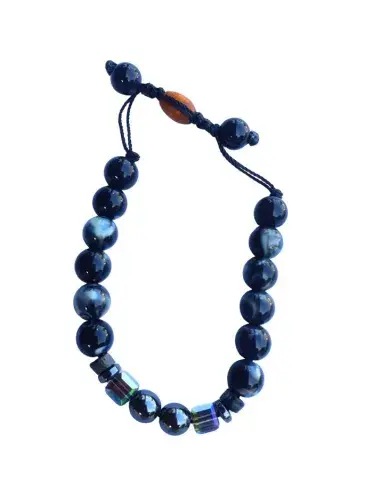 Bracelet Bois & Cristal – Version Ajustable