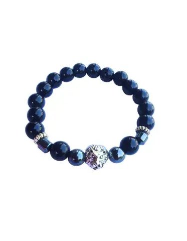 Bracelet Lion Majestueux – Version Élastique
