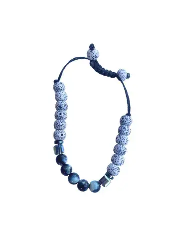 Bracelet Mix Tacheté Cristal – Version Ajustable