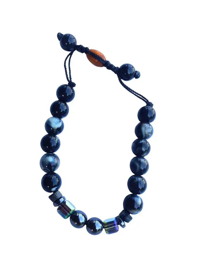 Bracelet Bois & Cristal – Version Ajustable