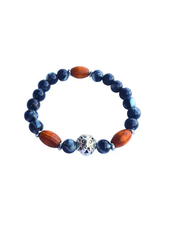 Bracelet Tête de Lion – Version Élastique