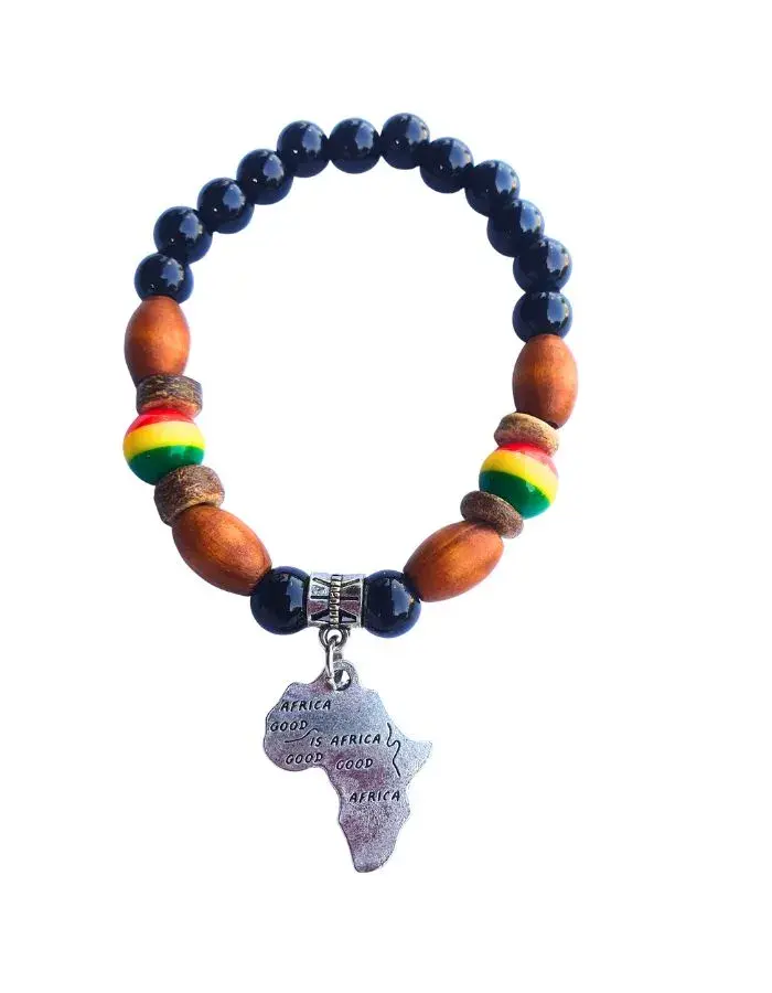 Bracelet Carte d'Afrique – Version Élastique