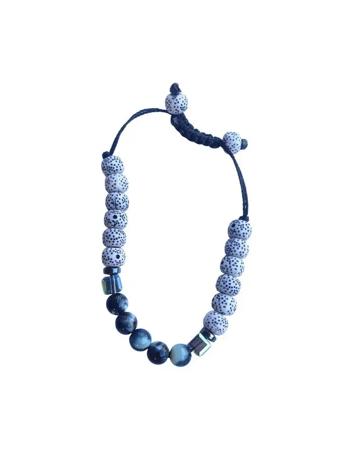 Bracelet Mix Tacheté Cristal – Version Ajustable