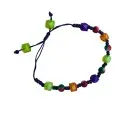 Bracelet Artisanal Multicolore Ajustable avec Perles Cristal – Fait Main