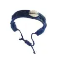 Bracelet Noir avec Coquillage Cauri – Bijou Afro Bohème Ajustable