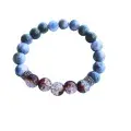 Bracelet Craquelé Ambré – Version Élastique